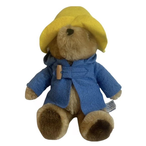 Eden Other - Vintage 9" PADDINGTON Teddy Bear EDEN Toys 1981 Blue Coat Yellow Hat